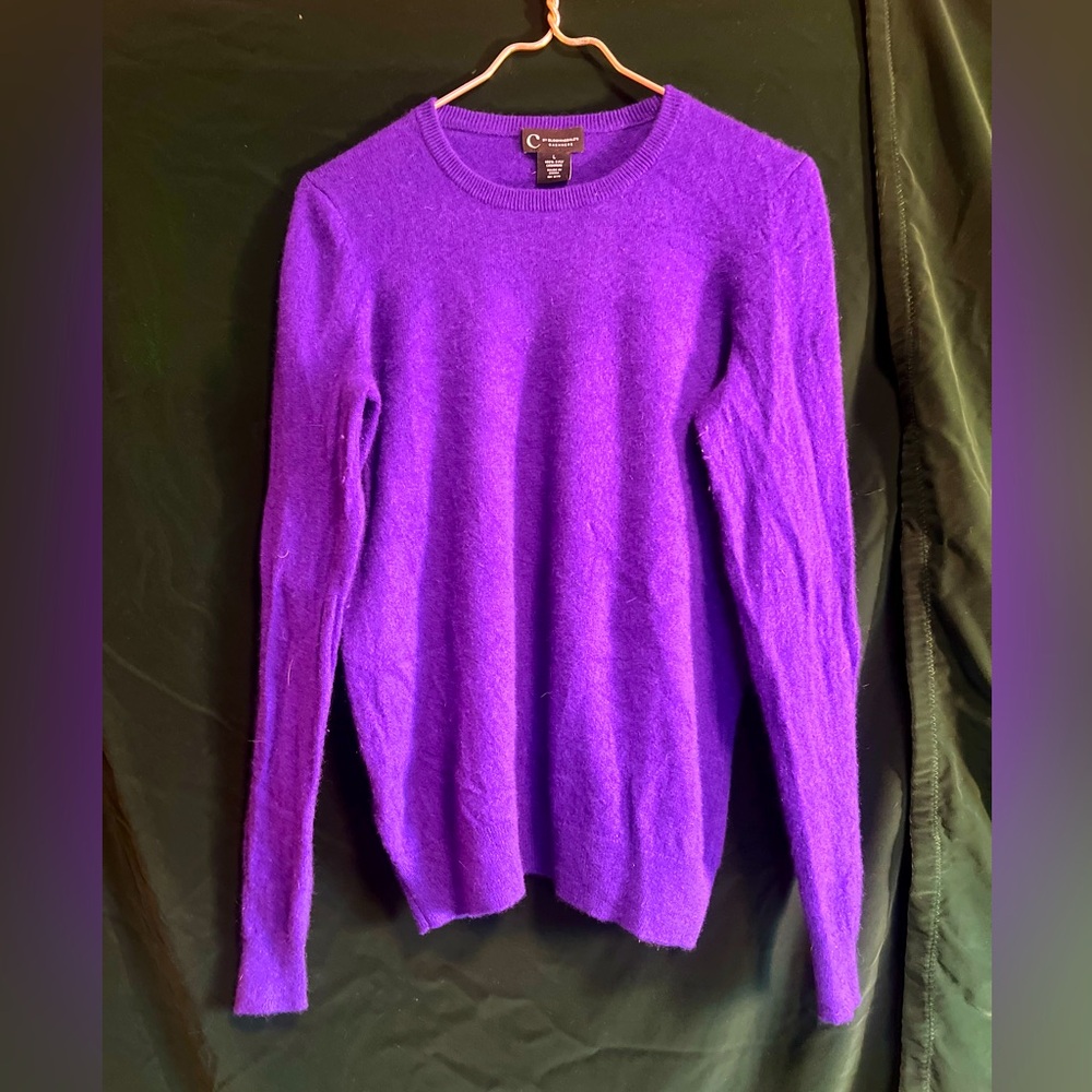 Bloomingdale’s Cashmere Purple Sweater